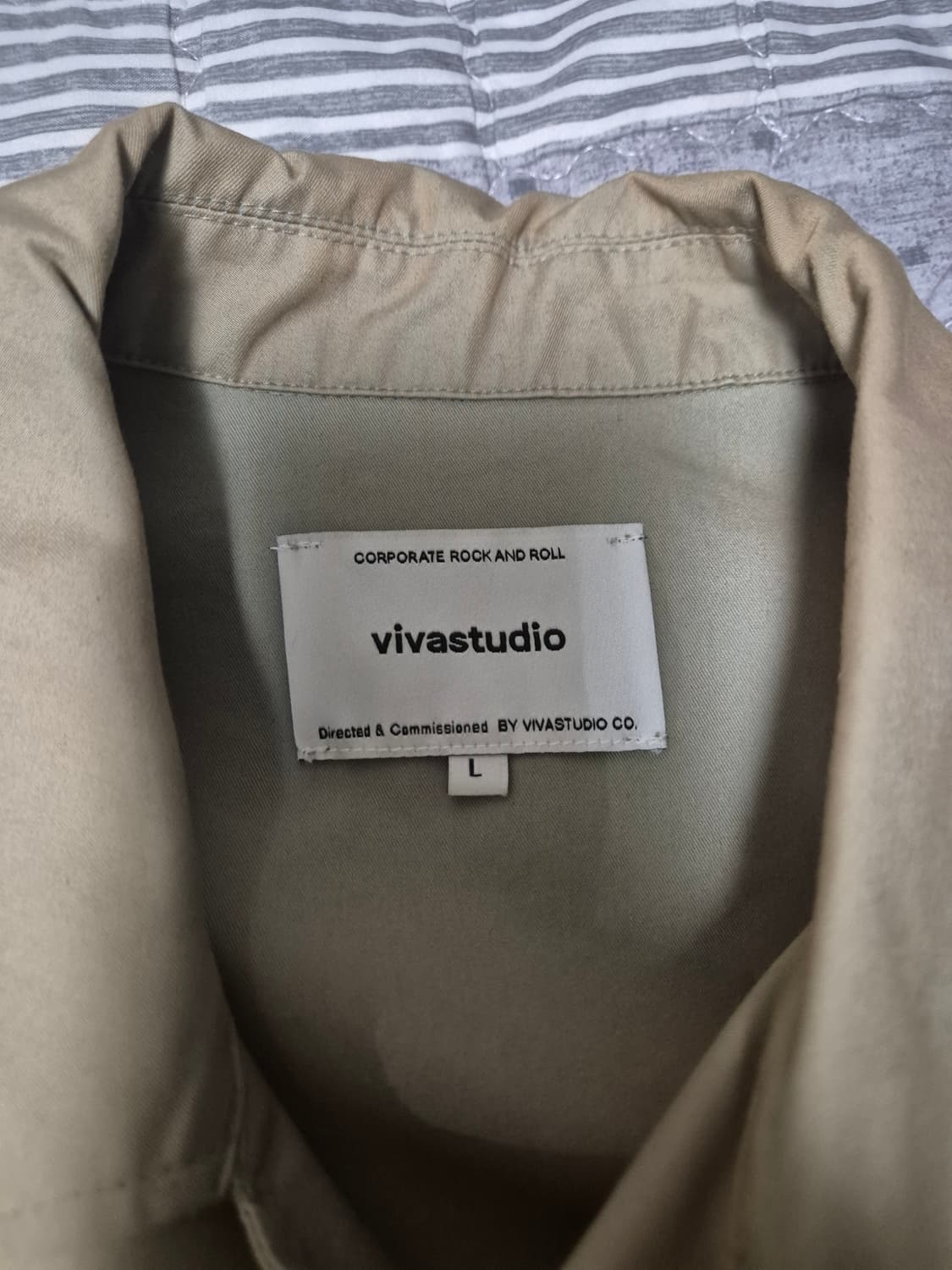 비바스튜디오 코튼 블루종 자켓 해링턴 스윙 워크 상품이미지2