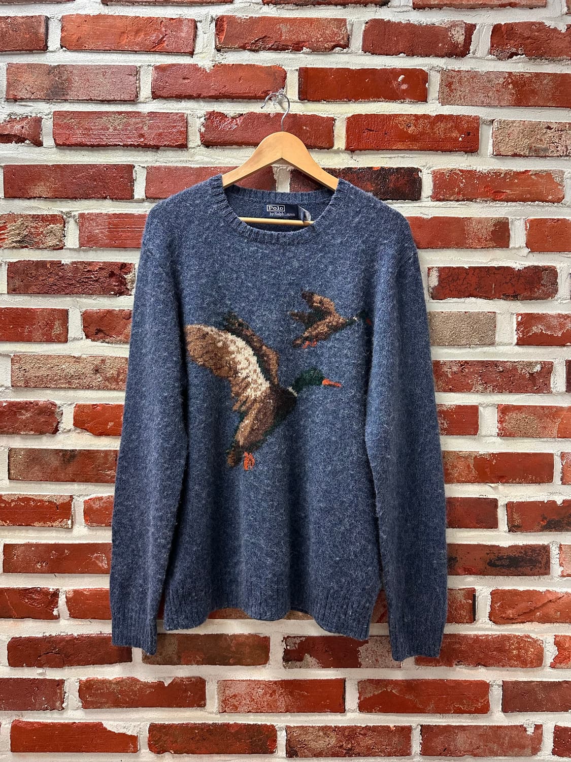 (L)폴로랄프로렌 말라드덕 스웨이드 패치 브러쉬 니트 상품이미지2