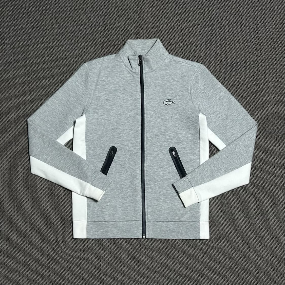 [S] Lacoste 라코스테 신형 우먼즈 그레이 집업 자켓 상품이미지1