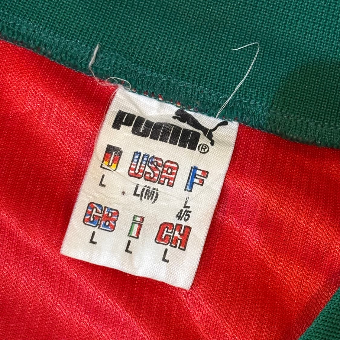 1998-99 불가리아 어웨이 푸마 풋볼셔츠 풋볼티 축구유니폼 상품이미지6