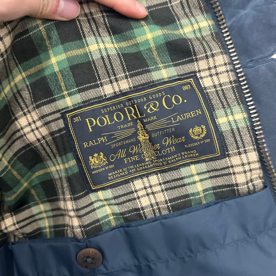 폴로 랄프로렌 왁스드 헌팅자켓  상품이미지6