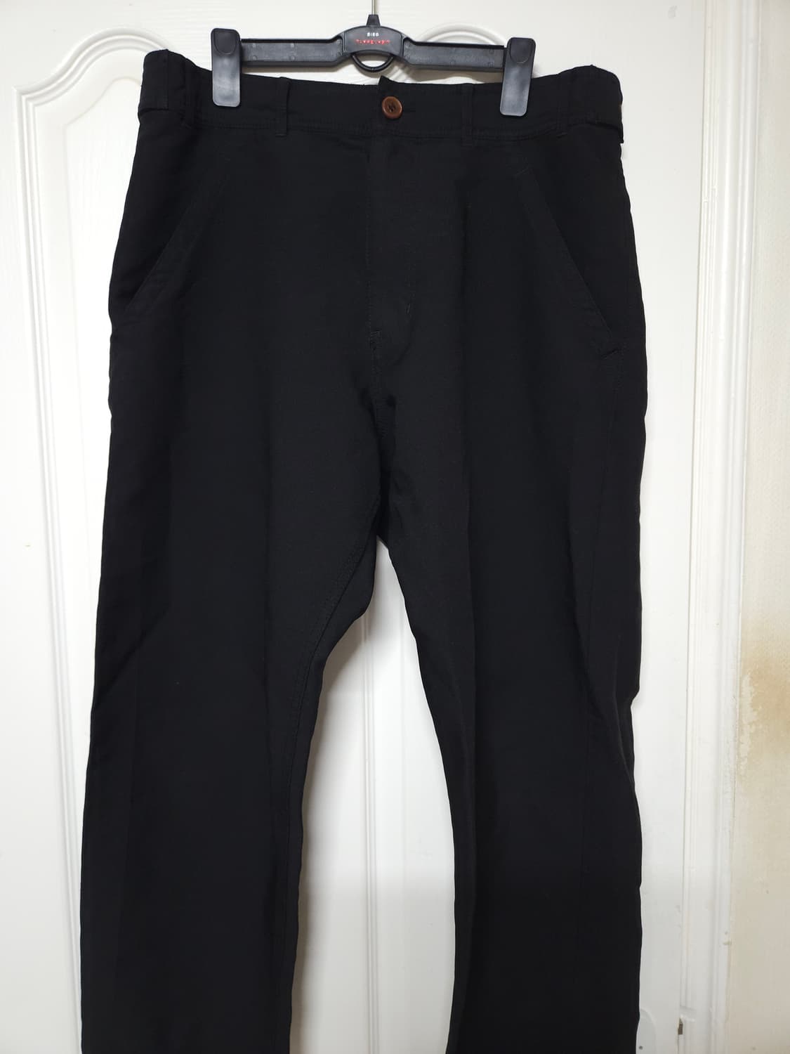 꼼데가르송 옴므 듀스 배기 폴리 팬츠 S 블랙 상품이미지3