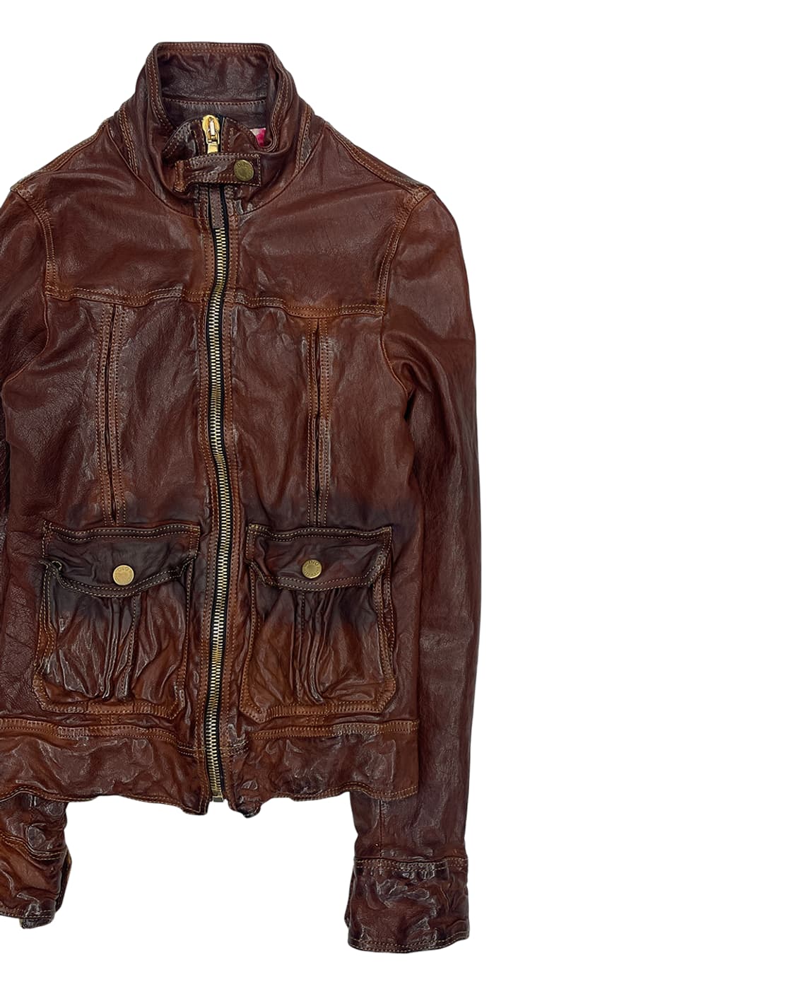 돌체앤가바나 버팔로 레더 모토 자켓 상품이미지6