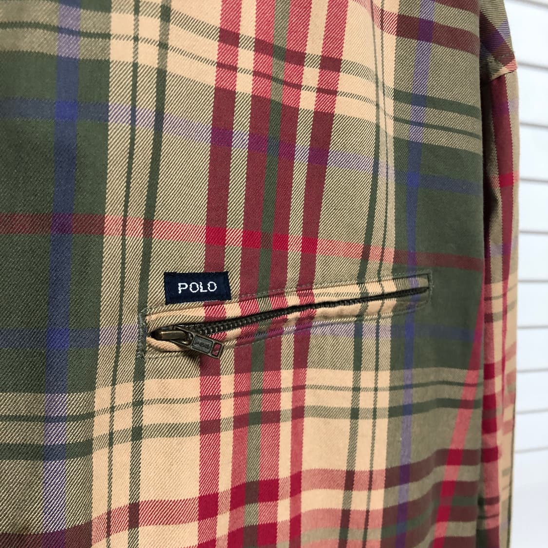 폴로 랄프로렌 체크 블루종 자켓 남성용 디트로이트 상품이미지4