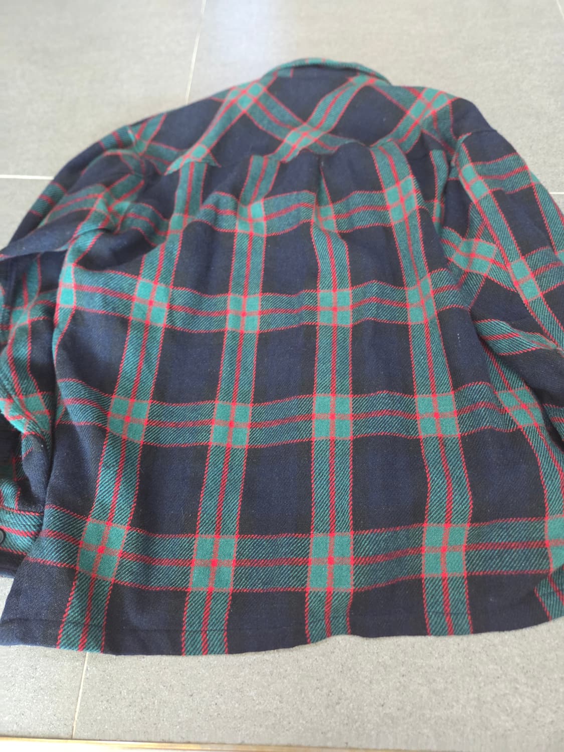 빈티지 체크 더플자켓 상품이미지2