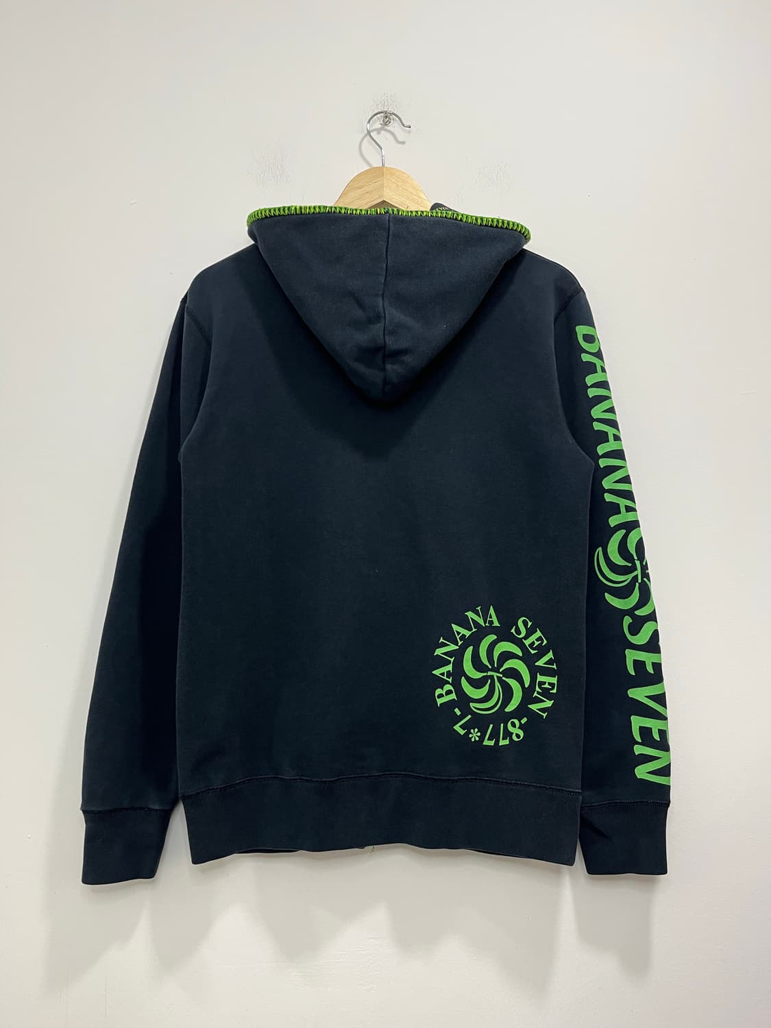 일본 빈티지 바나나 세븐 y2k 로고 프린팅 후드집업  상품이미지6