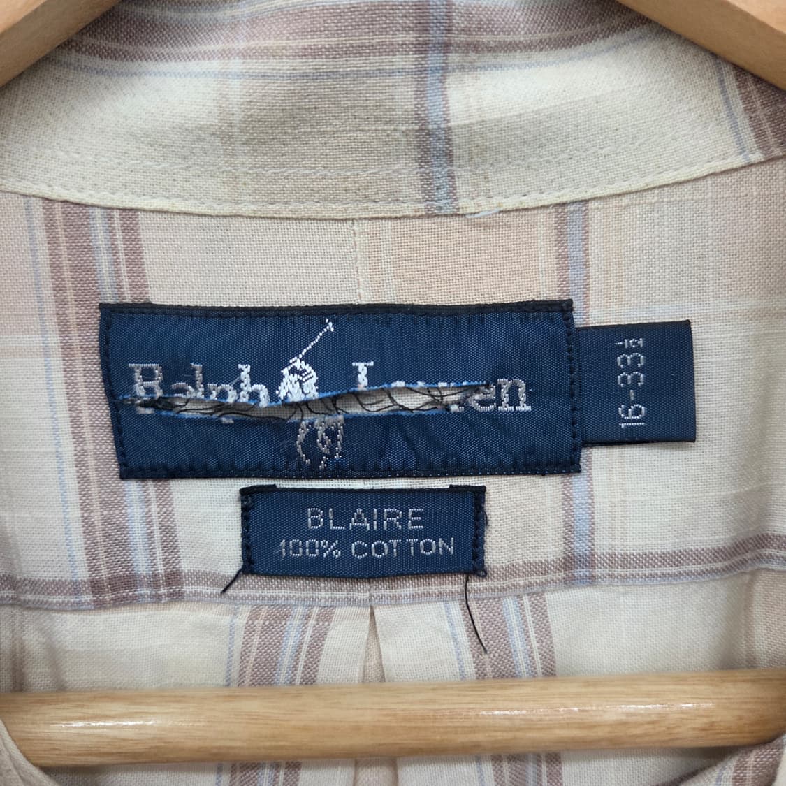 폴로 랄프로렌 체크 긴팔 셔츠 남L 상품이미지6