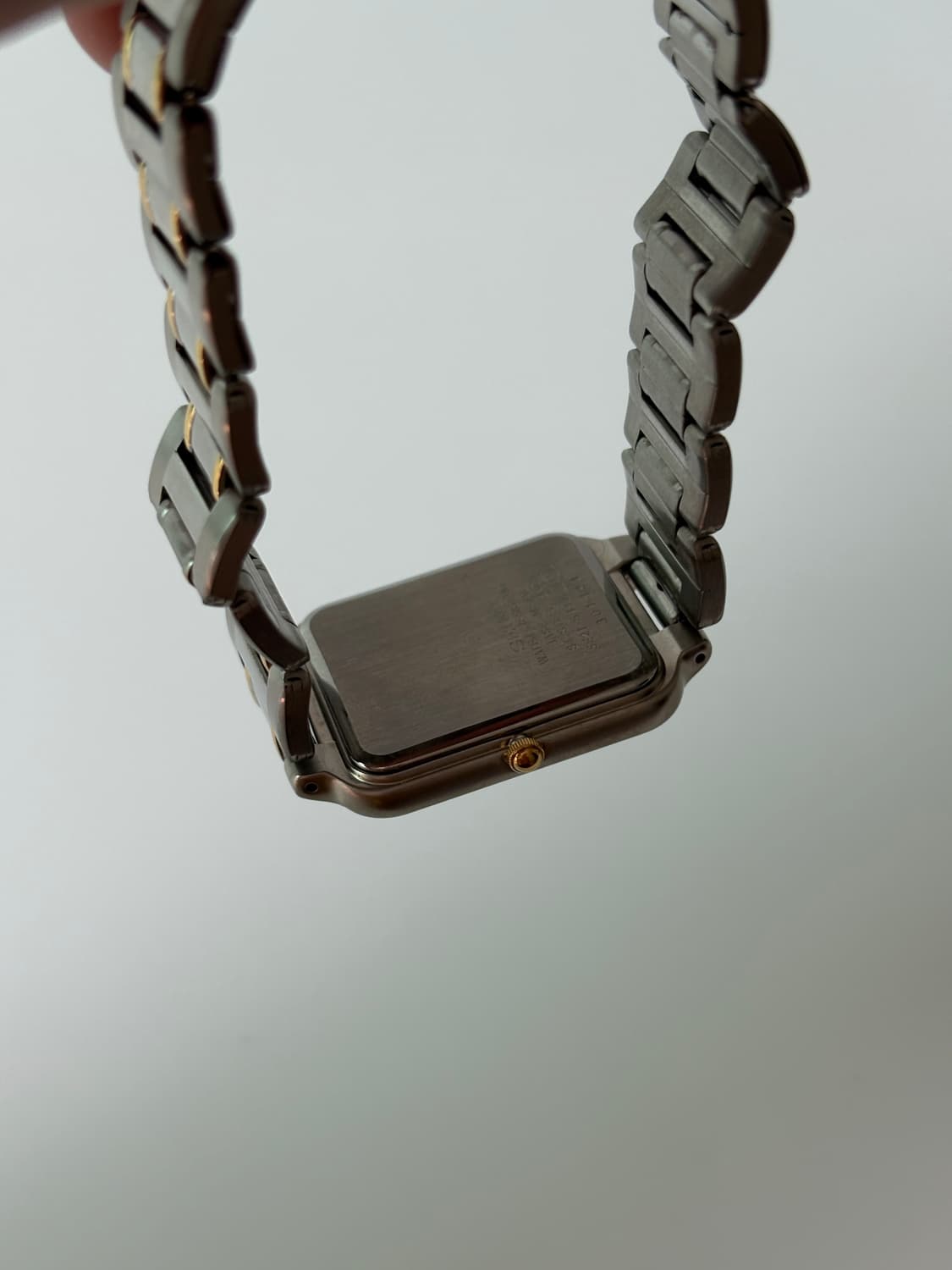 세이코 1990년대 Lucent 오만 인데스 콤비 스퀘어 쿼츠 남성 상품이미지6