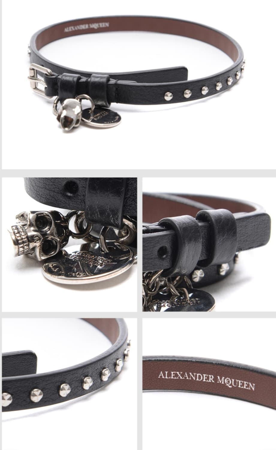 알렉산더맥퀸 실버 브레이슬릿 스컬팔찌 상품이미지9