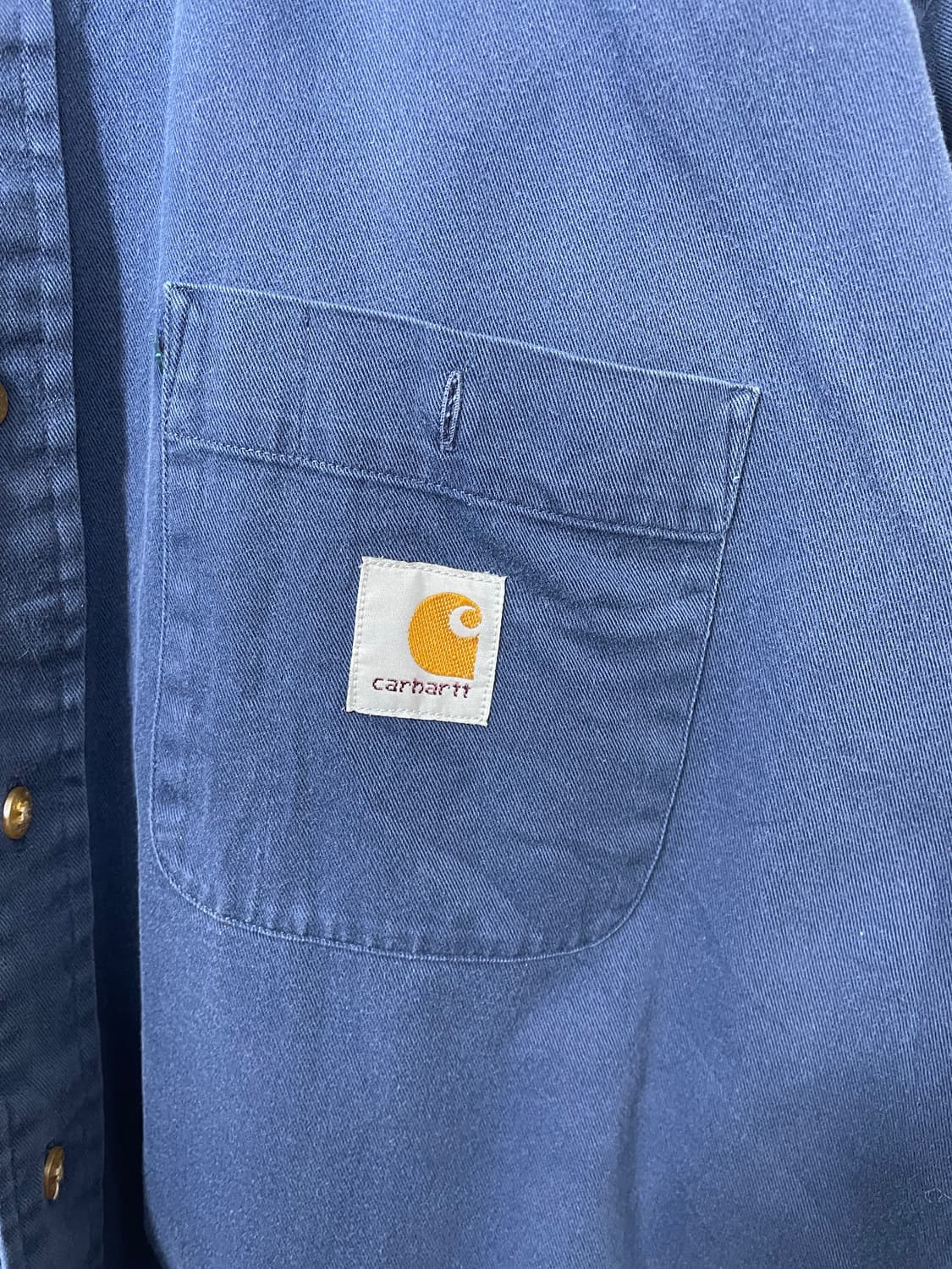 칼하트Carhartt 네이비 코튼 셔츠 M - S38 상품이미지5