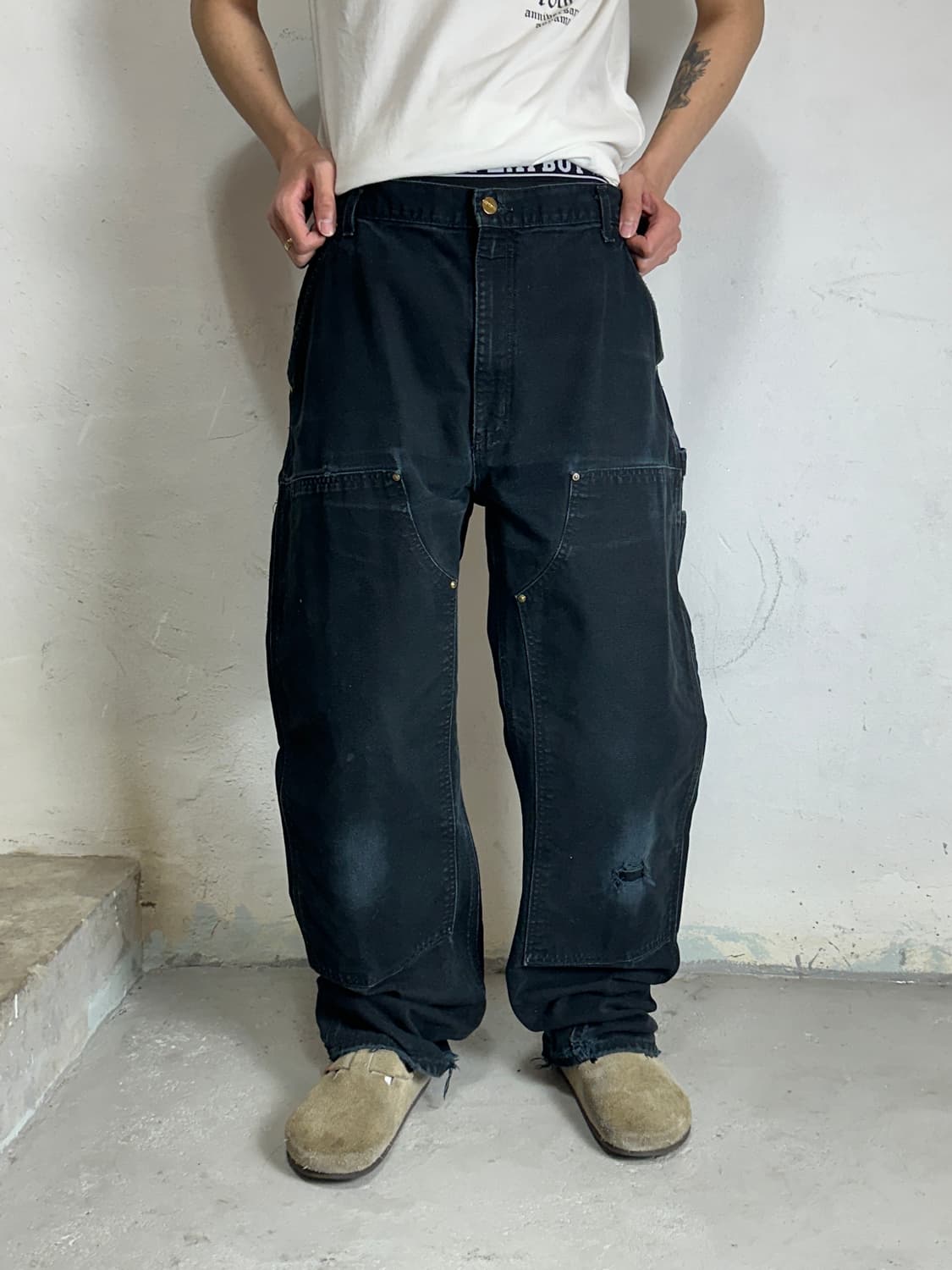 OG 칼하트 더블니 블랙 칼하트 썩블니 카펜터 상품이미지10