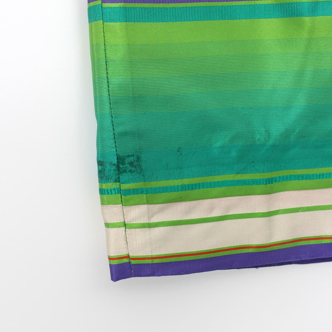 크리스찬 디올 Dior 빈티지 그린 스트라이프 실크 스커트 상품이미지7