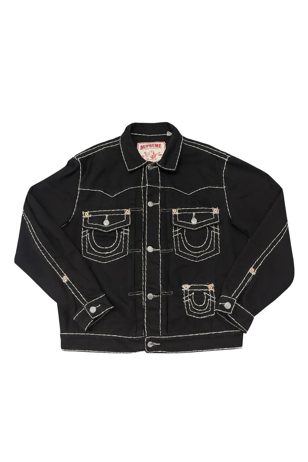 Supreme True Religion Denim Trucker 블랙 상품이미지1
