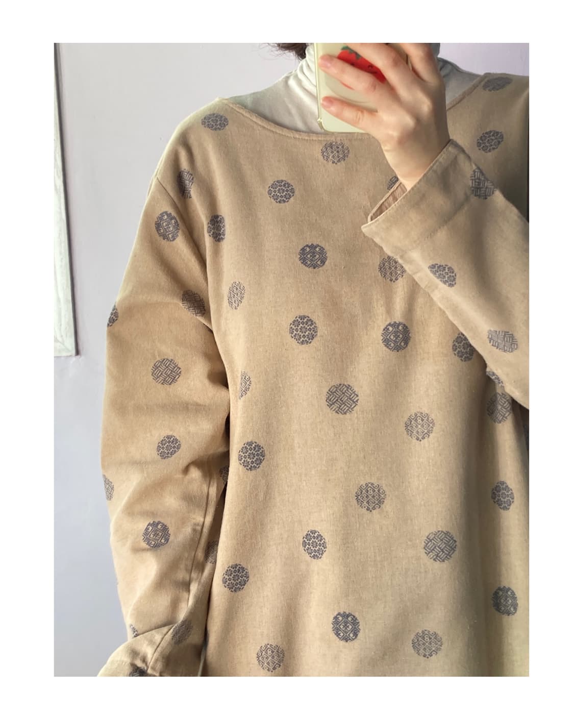 일본빈티지) 오리엔탈 도트 원피스 상품이미지3