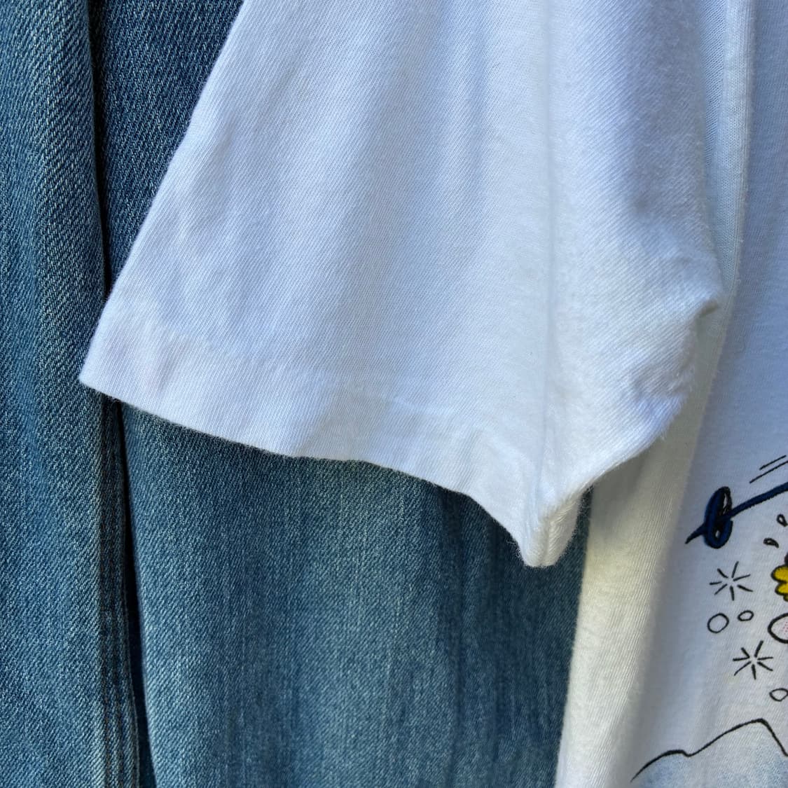 90's Vintage French Ski Cartoon Tee 상품이미지4