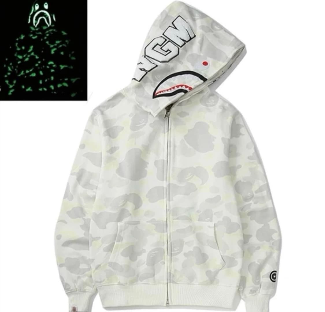 베이프후두집업화이트 상품이미지1