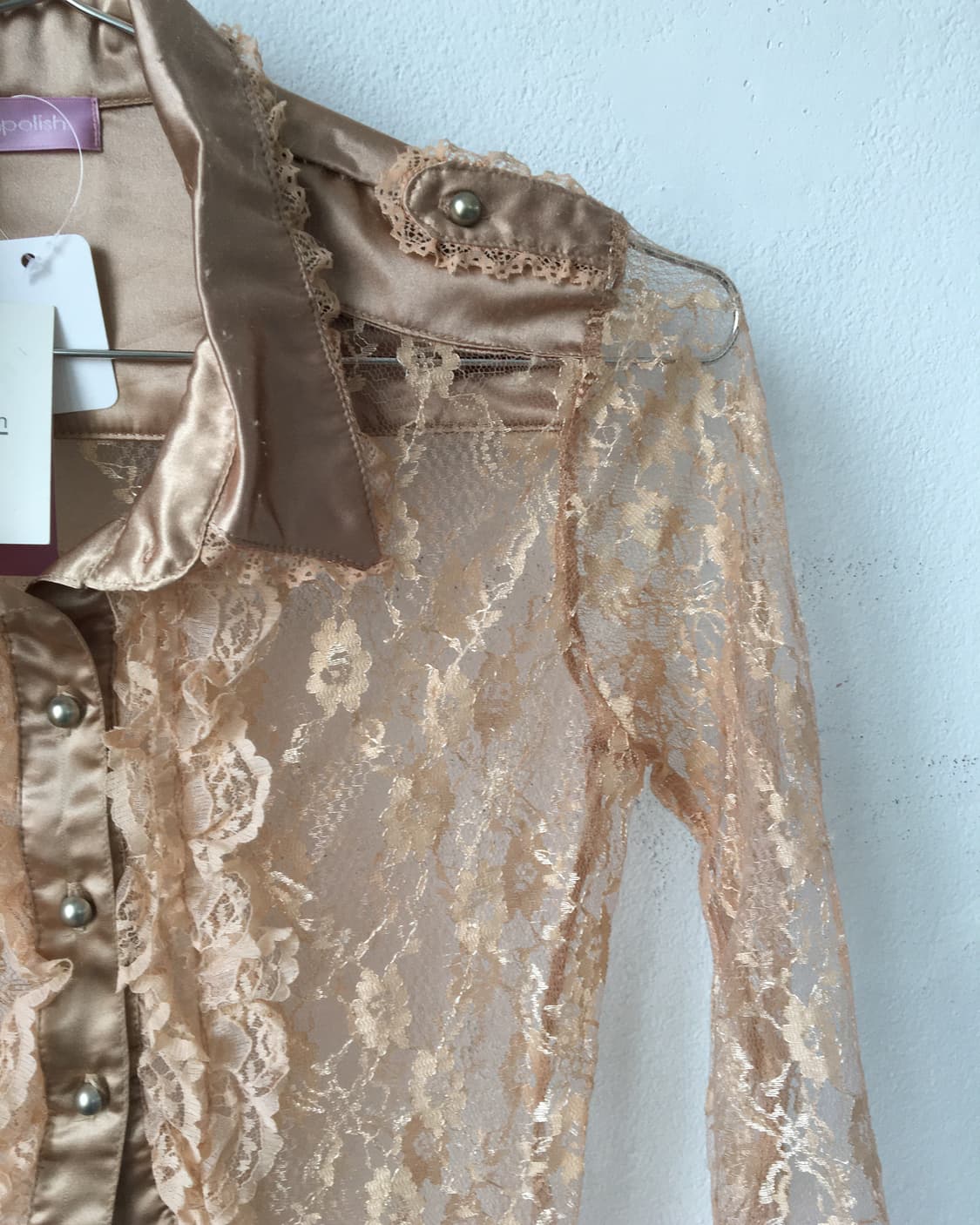 Lace see through shirt 상품이미지5