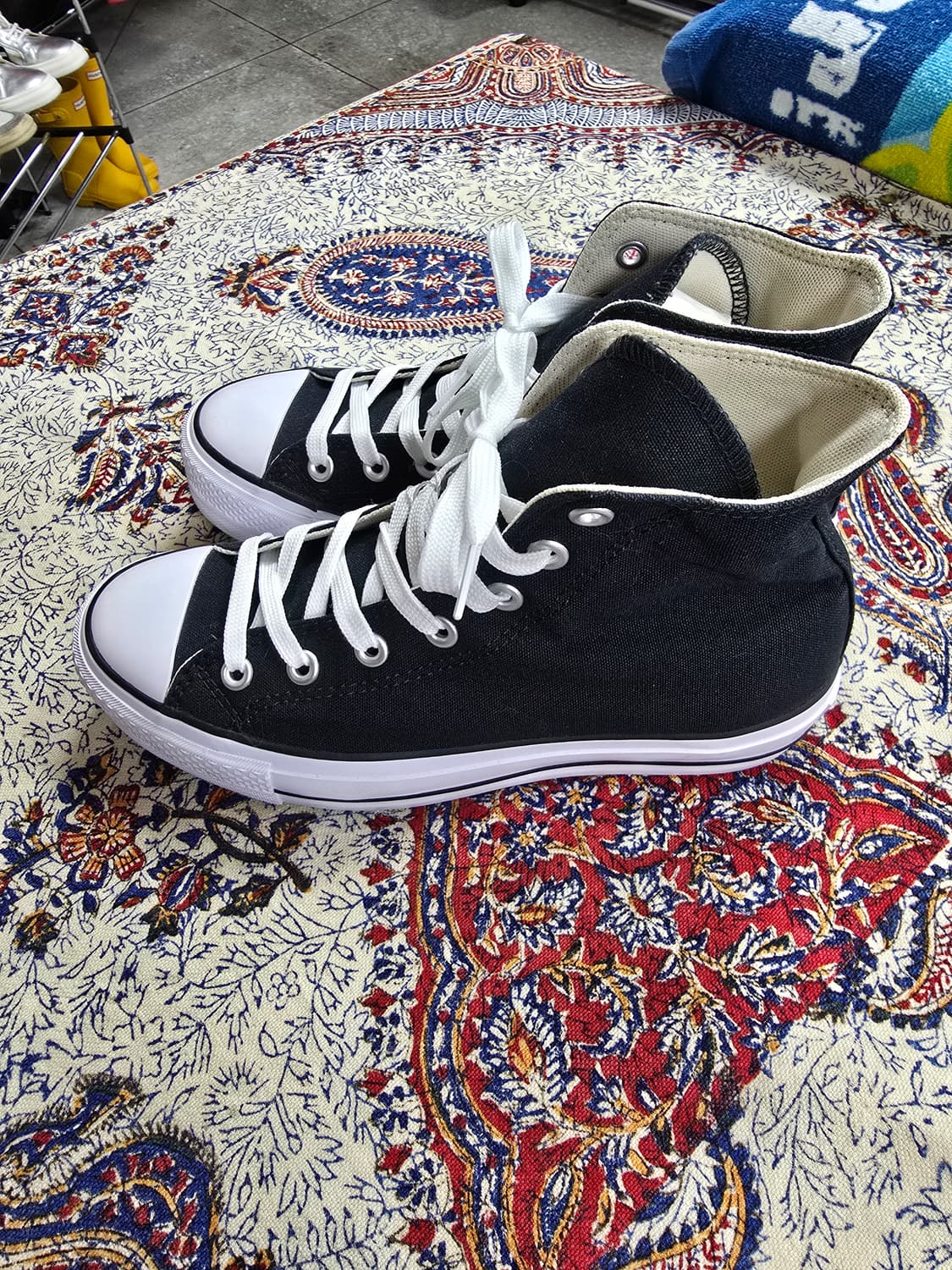 컨버스 척테일러 블랙 하이 스니커즈 (1605) 상품이미지1