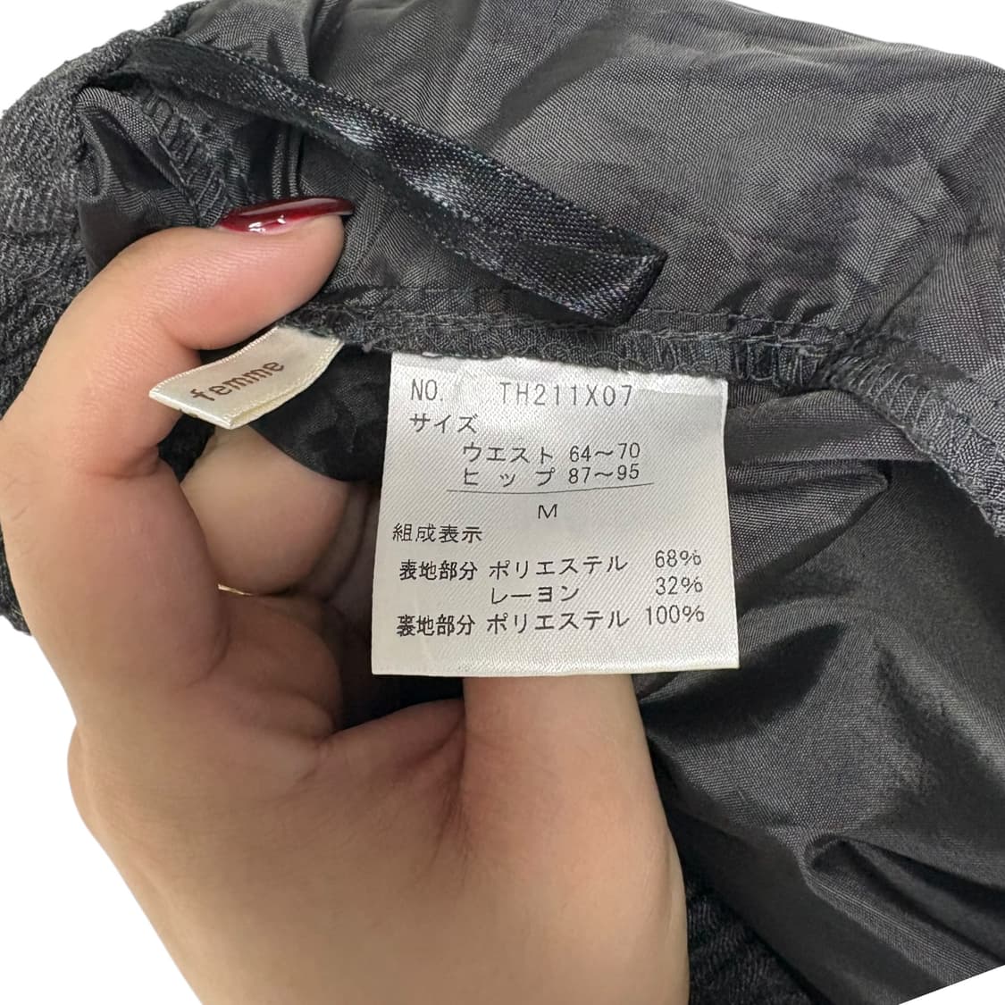 3784 엑시즈팜 그레이 레이스 아일렛 스커트팬츠 치마바지 상품이미지5