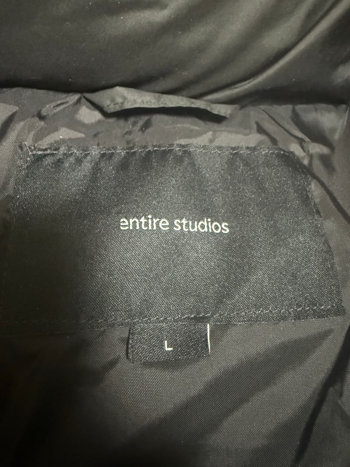 엔타이어 스튜디오 MML 푸퍼 푸필 패딩 블랙 상품이미지4