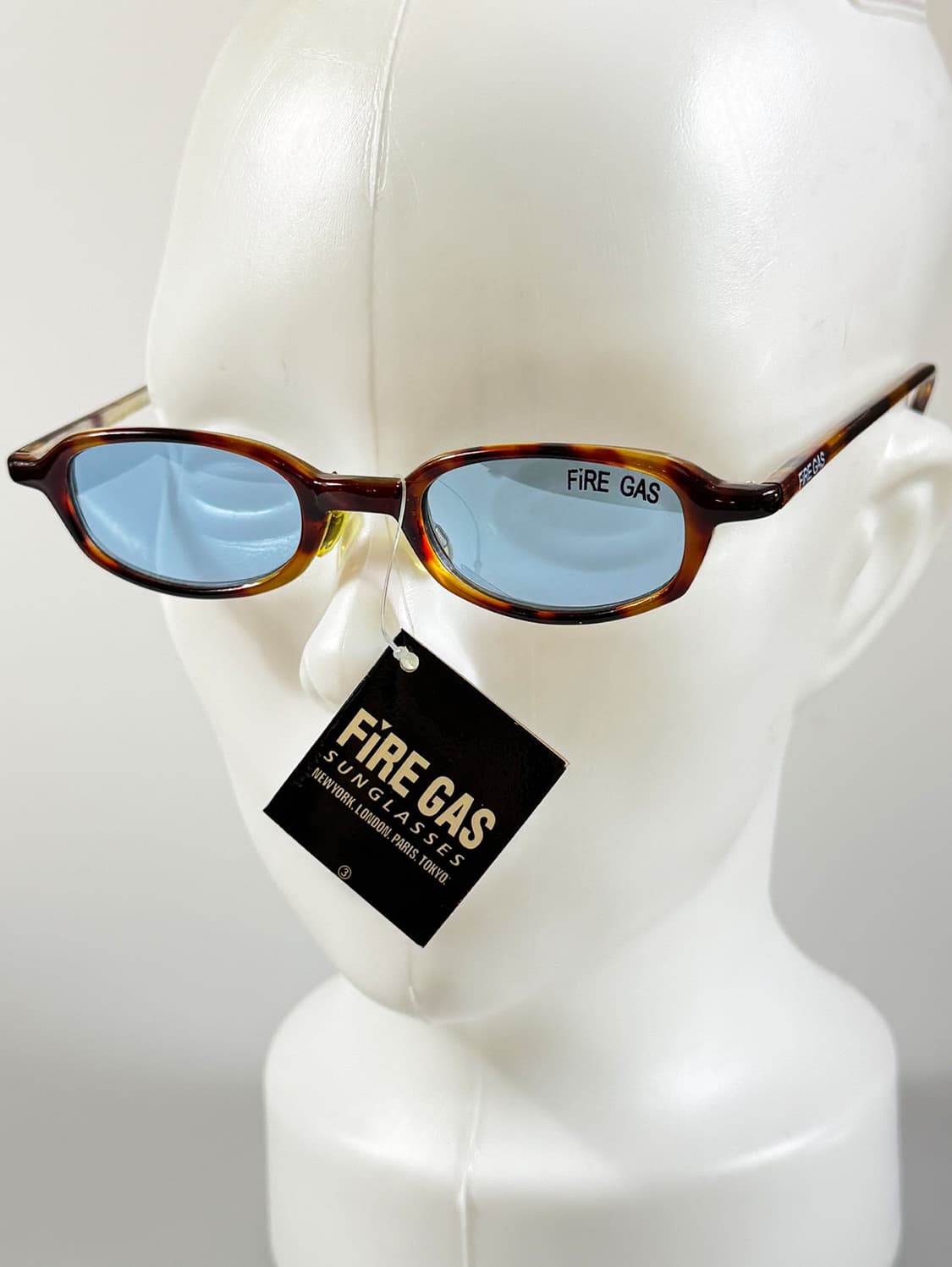 90s FIRE GAS 토터스쉘 뿔테 스퀘어 틴트 빈티지 선글라스 상품이미지8