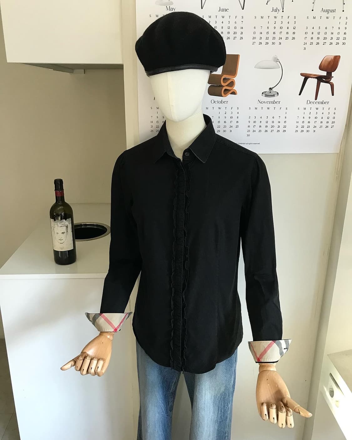 버버리 로고 셔링 셔츠 상품이미지7