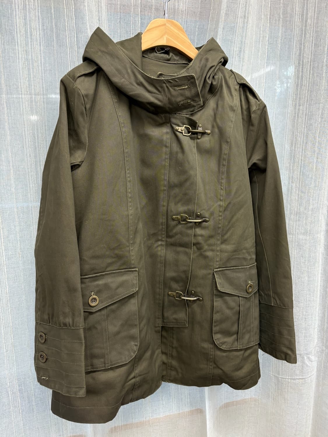 JAPAN 빈티지 파이어맨 버클 야상 자켓 상품이미지2