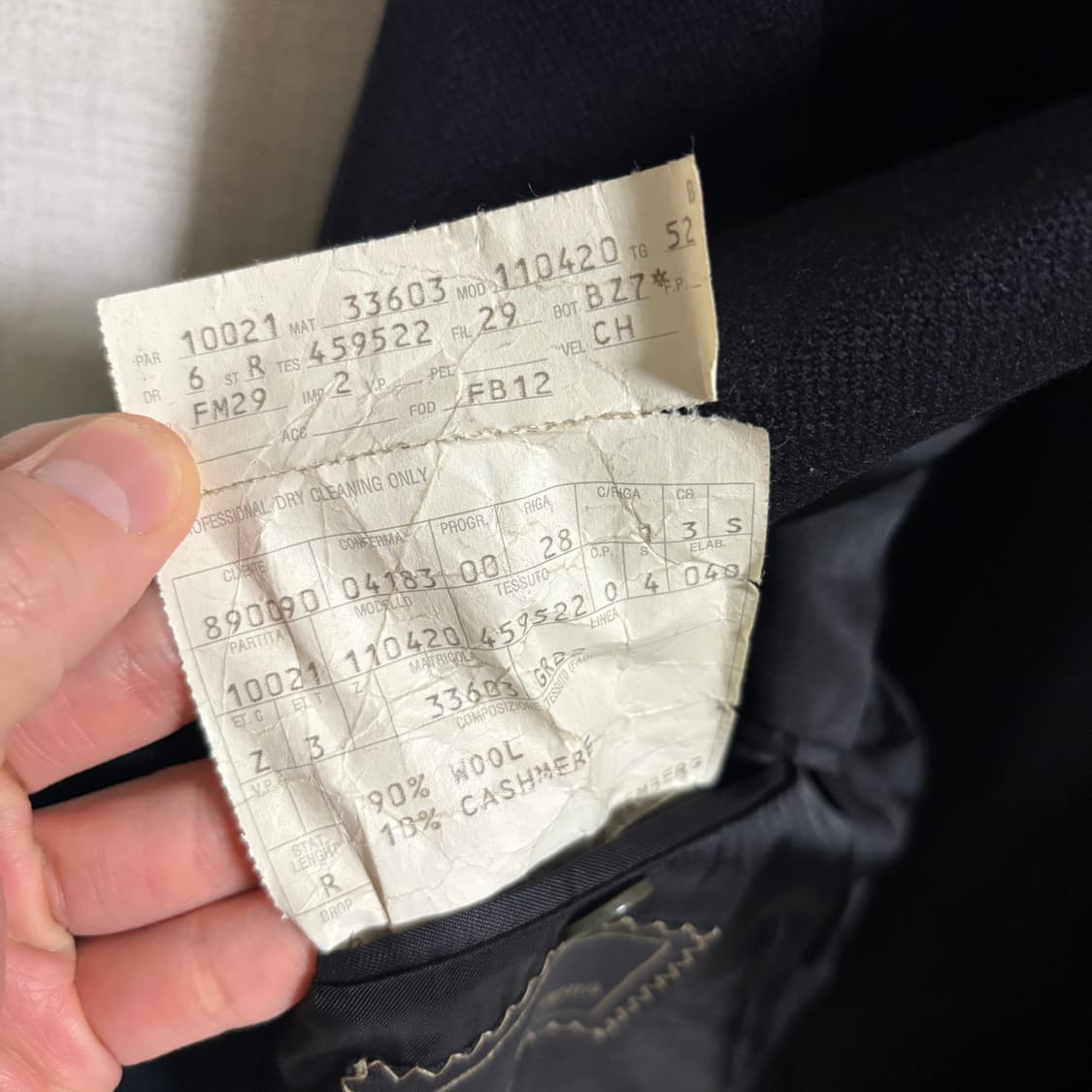 에르메네질도 제냐 캐시미어 울 금장 블레이저 / 네이비, 52 상품이미지10