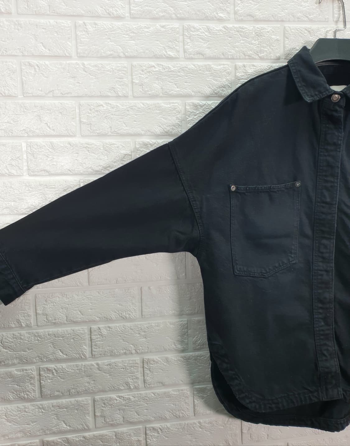 [55]자라 루즈핏 데님 셔츠 자켓 상품이미지4