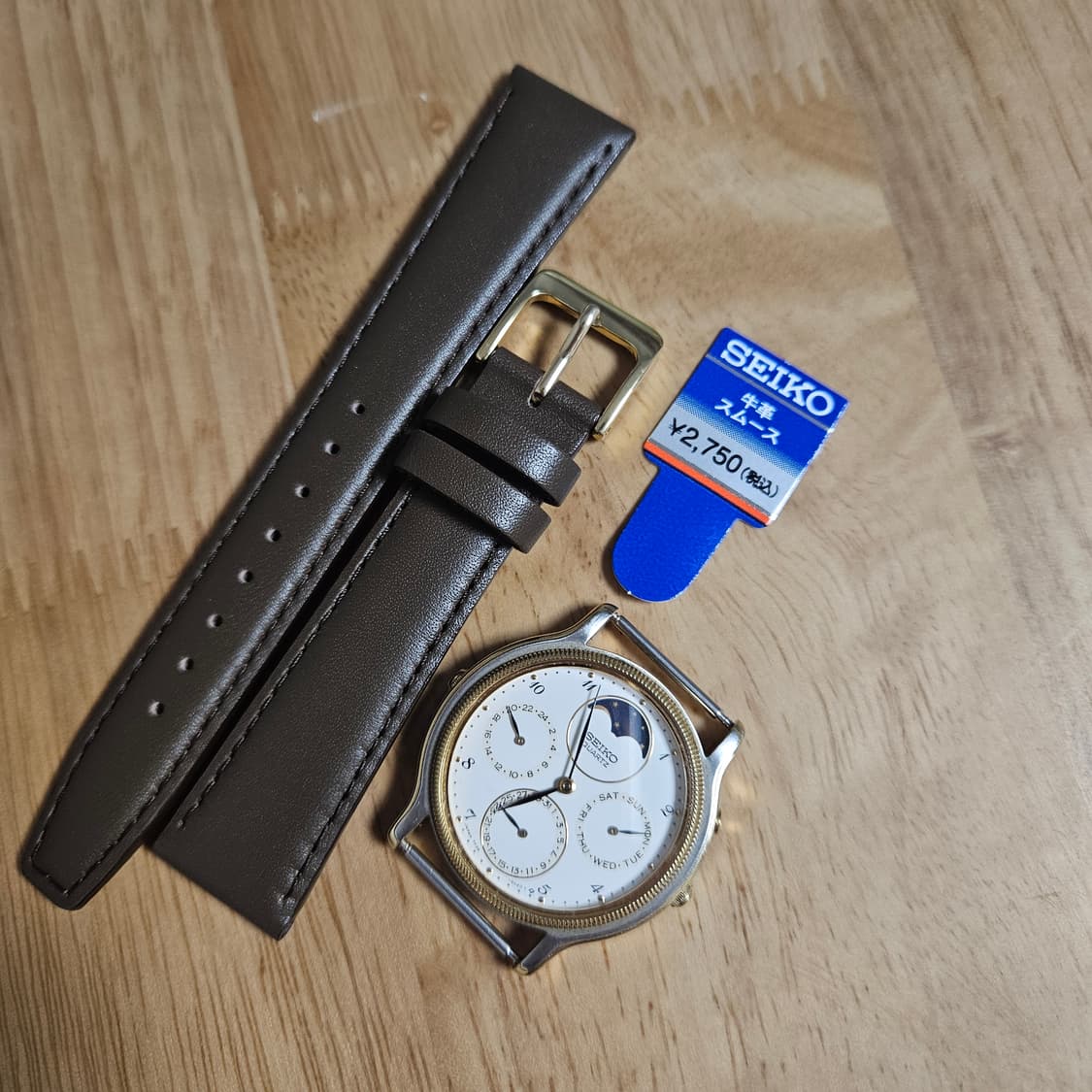90s Seiko Moonphase Quartz 시계 세이코 문페이즈 상품이미지9