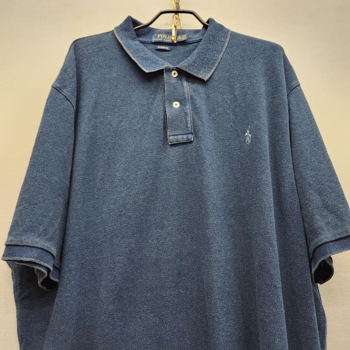 폴로랄프로렌 로고 데님 반팔카라 XXL(2XL~3XL)ㄱ 상품이미지2