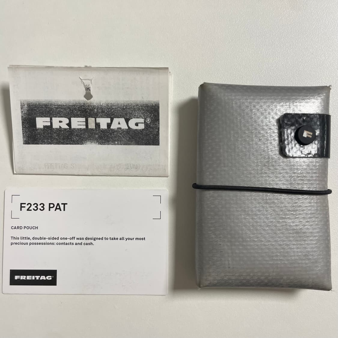 프라이탁 F233 PAT카드지갑 실버 상품이미지1