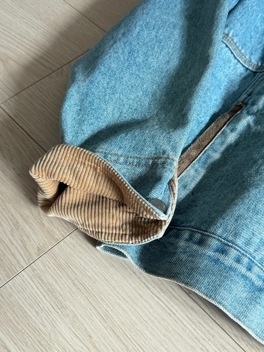 빈티지 바나나 리퍼블릭 스웨이드카라 데님자켓 상품이미지5