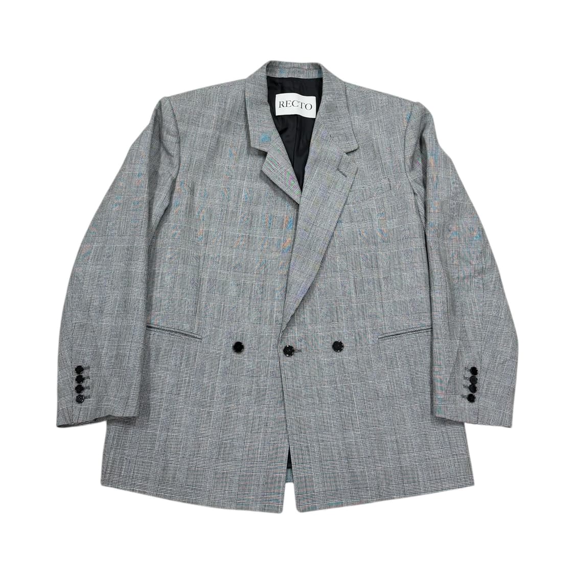24SS 렉토 글렌 체크 테일러드 블레이저 더블 자켓 S 상품이미지1