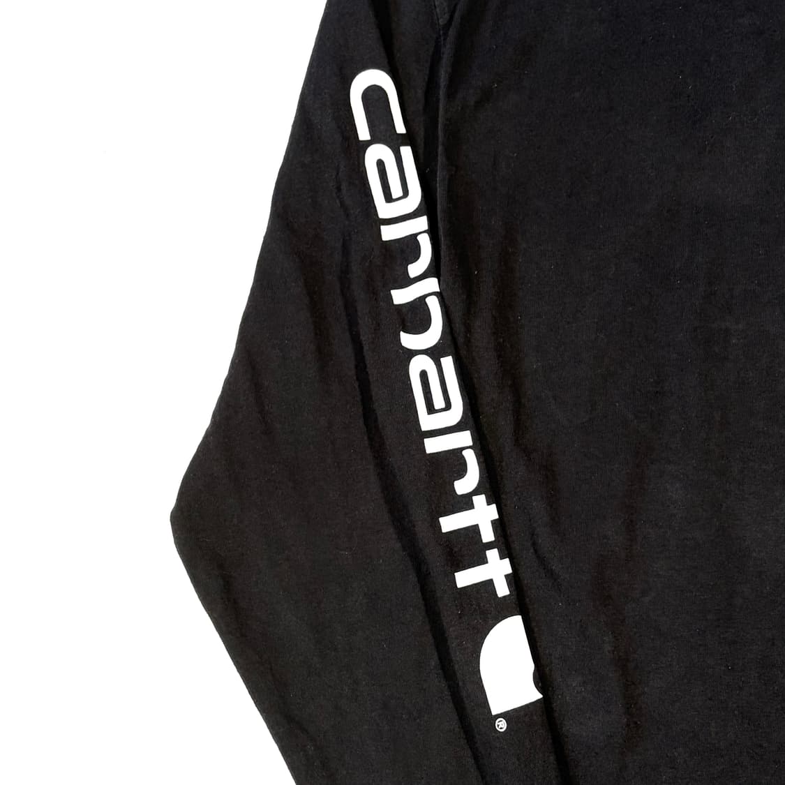 칼하트 블랙 맨투맨 암레터링 M 상품이미지7