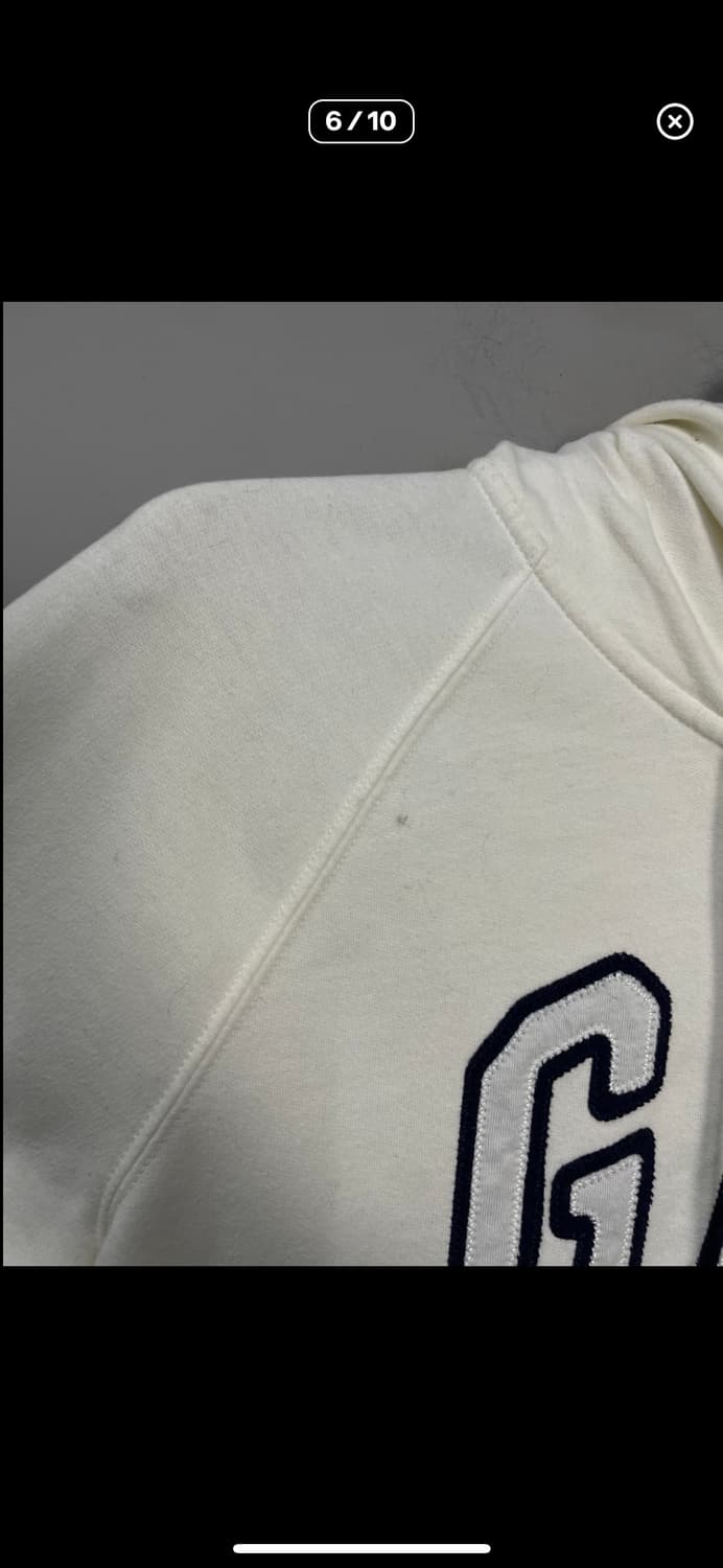 갭 로고 화이트 후드집업 A3255 상품이미지6