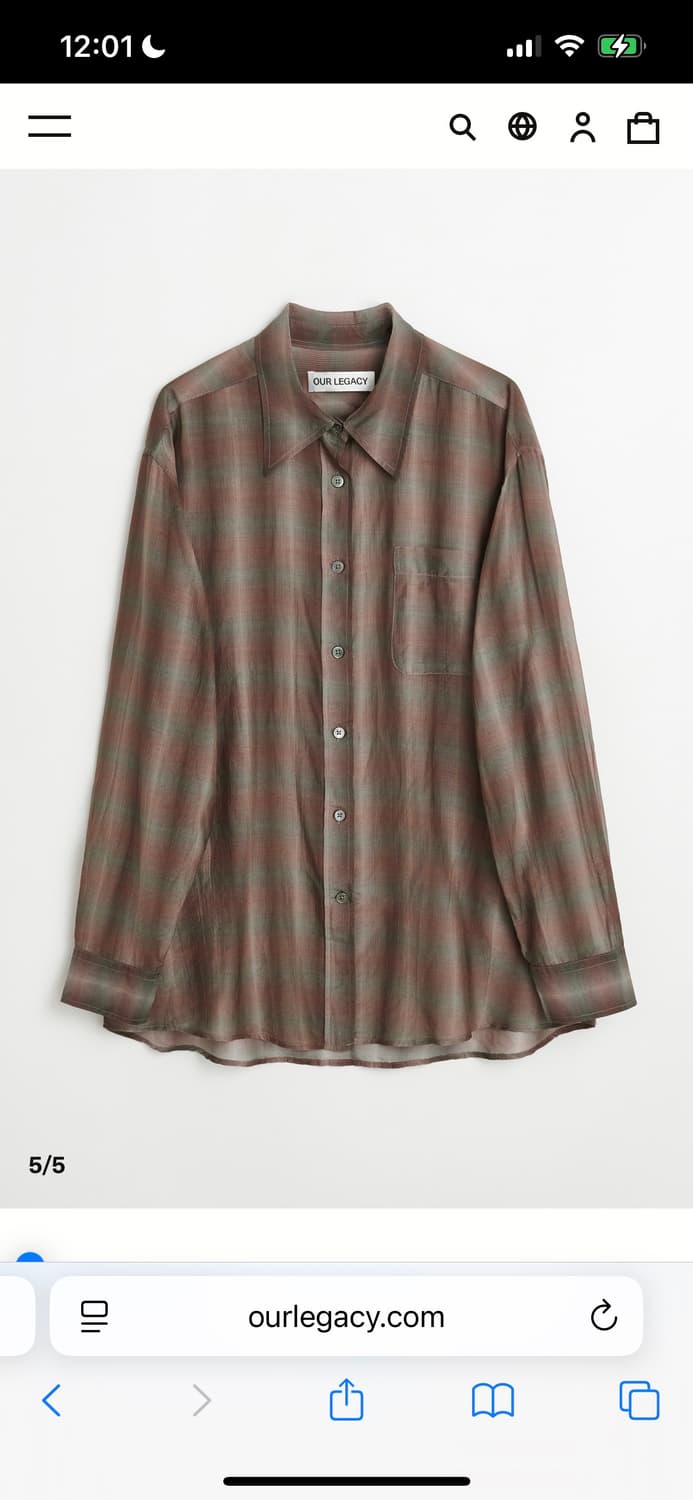 Our legacy favoulite  SHIRT Screen Check 상품이미지1