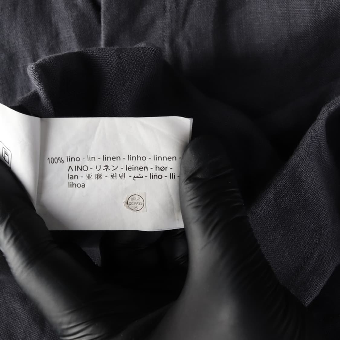 ZARA 린넨 다크그레이 반팔 셔츠 S 상품이미지6