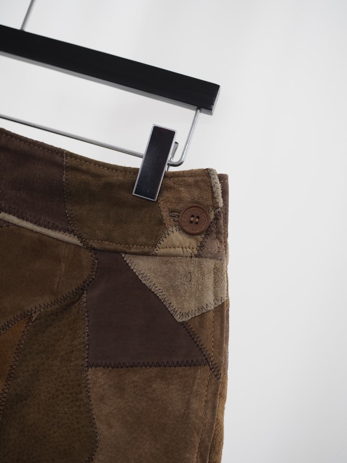 vintage patchwork leather skirt  상품이미지5