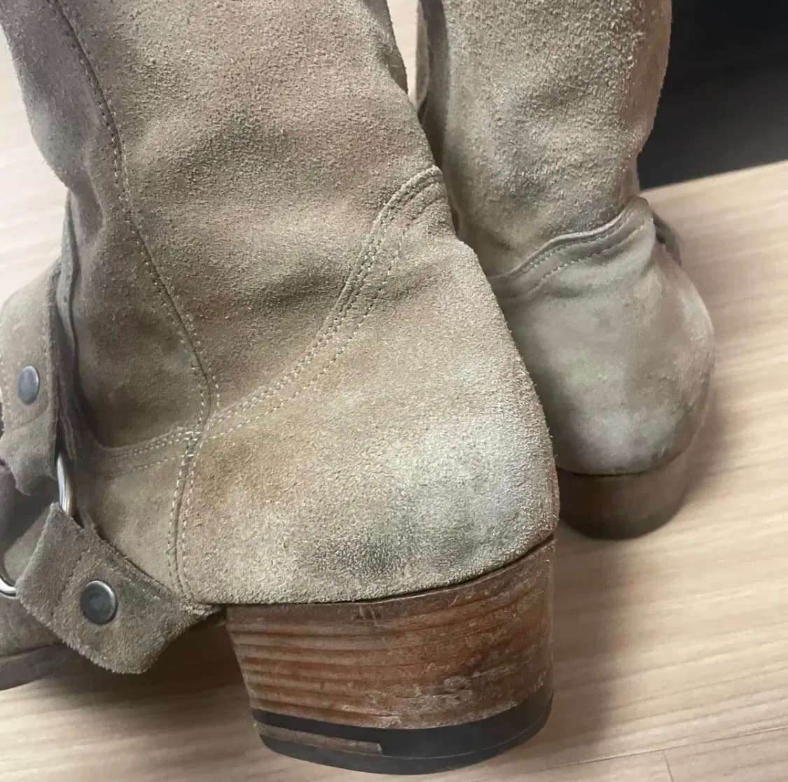 생로랑 스웨이드 모터사이클 하네스 부츠 43 상품이미지3