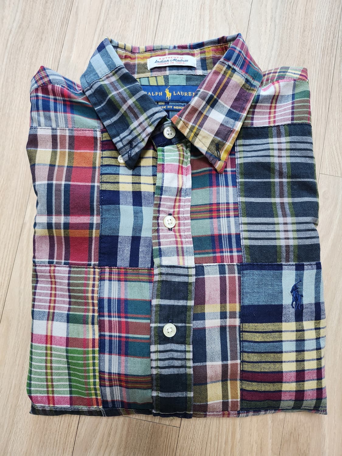 폴로랄프로렌 패치워크셔츠 (M 상품이미지4