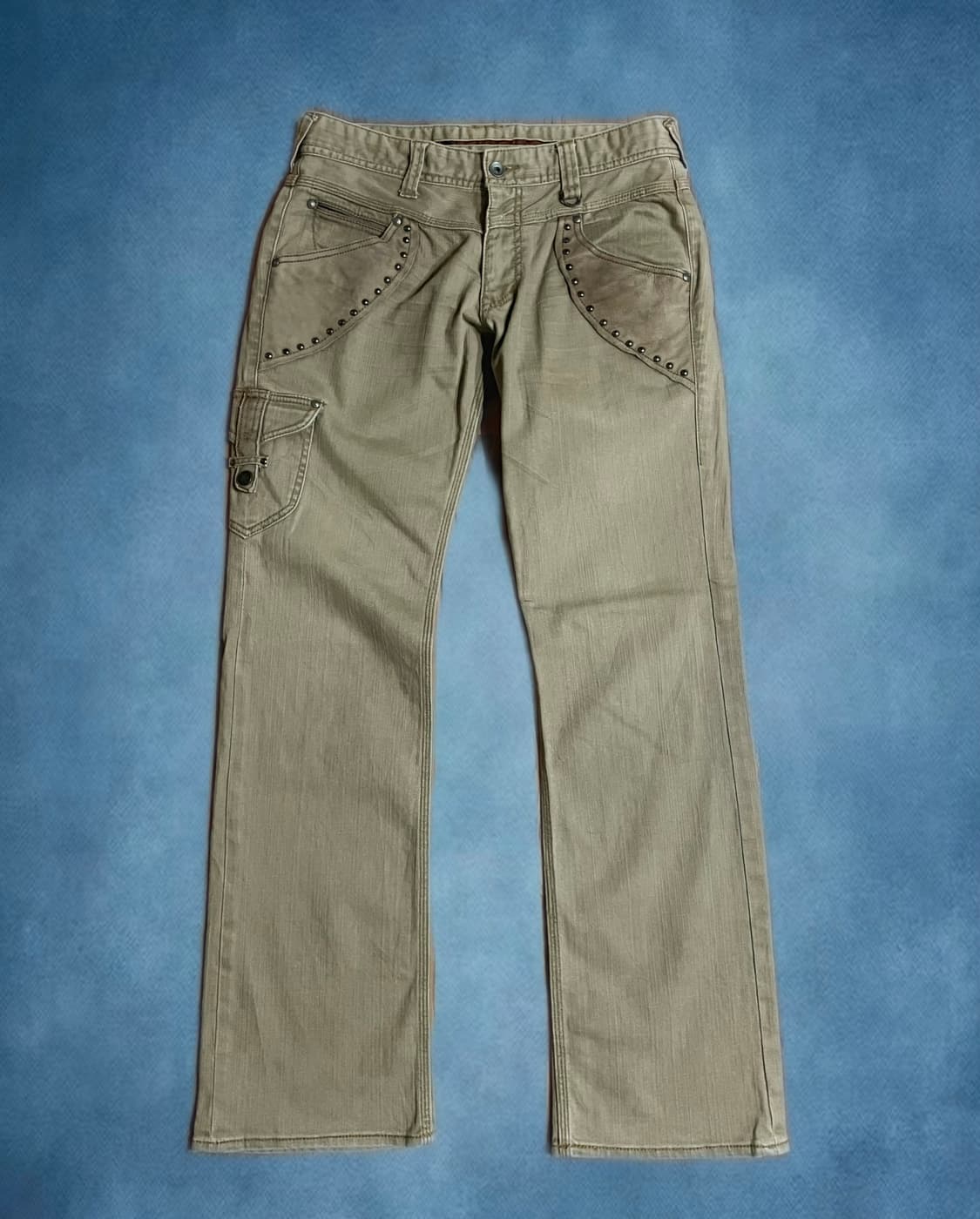 Points Ashy Beige Denim Pants 상품이미지1