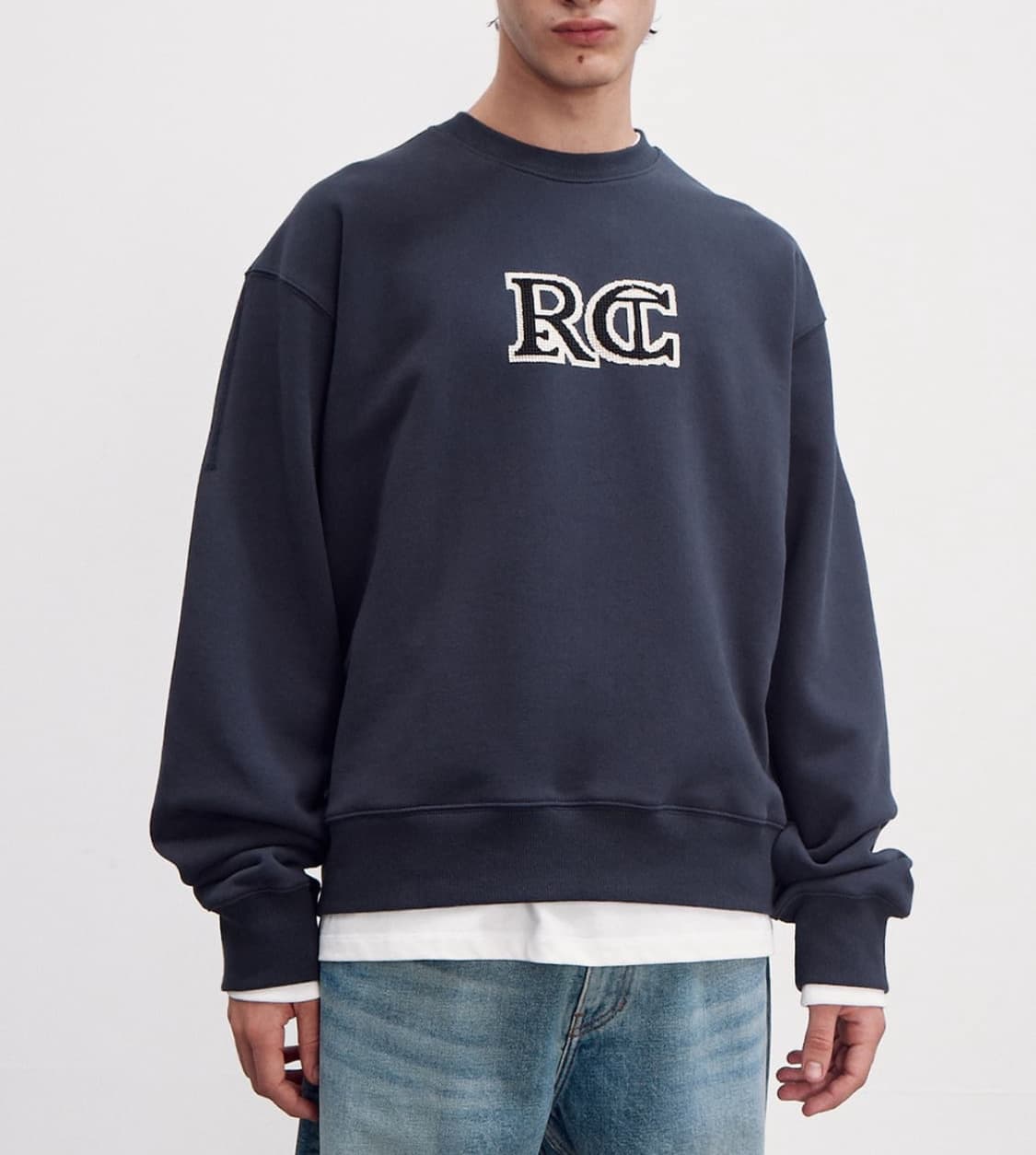 렉토(recto) RC 맨투맨 네이비 상품이미지1