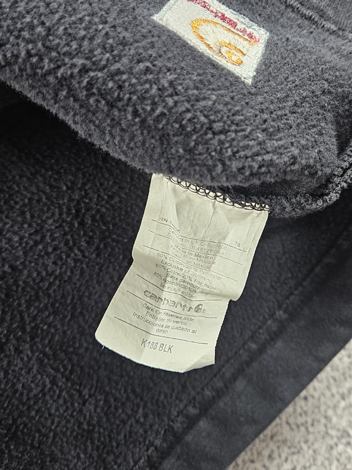 칼하트 다잉 워시드 커스텀 스웻 하프 집업 ( 2XL ) / 10884 상품이미지10