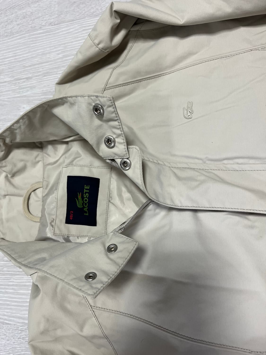 라코스테 미니멀 면자켓 95-100 상품이미지2