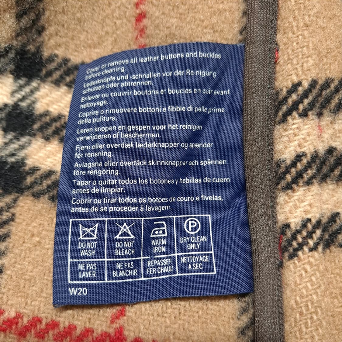 CL001 버버리 영국판 빈티지 노바체크안감 레드 더플코트 상품이미지6