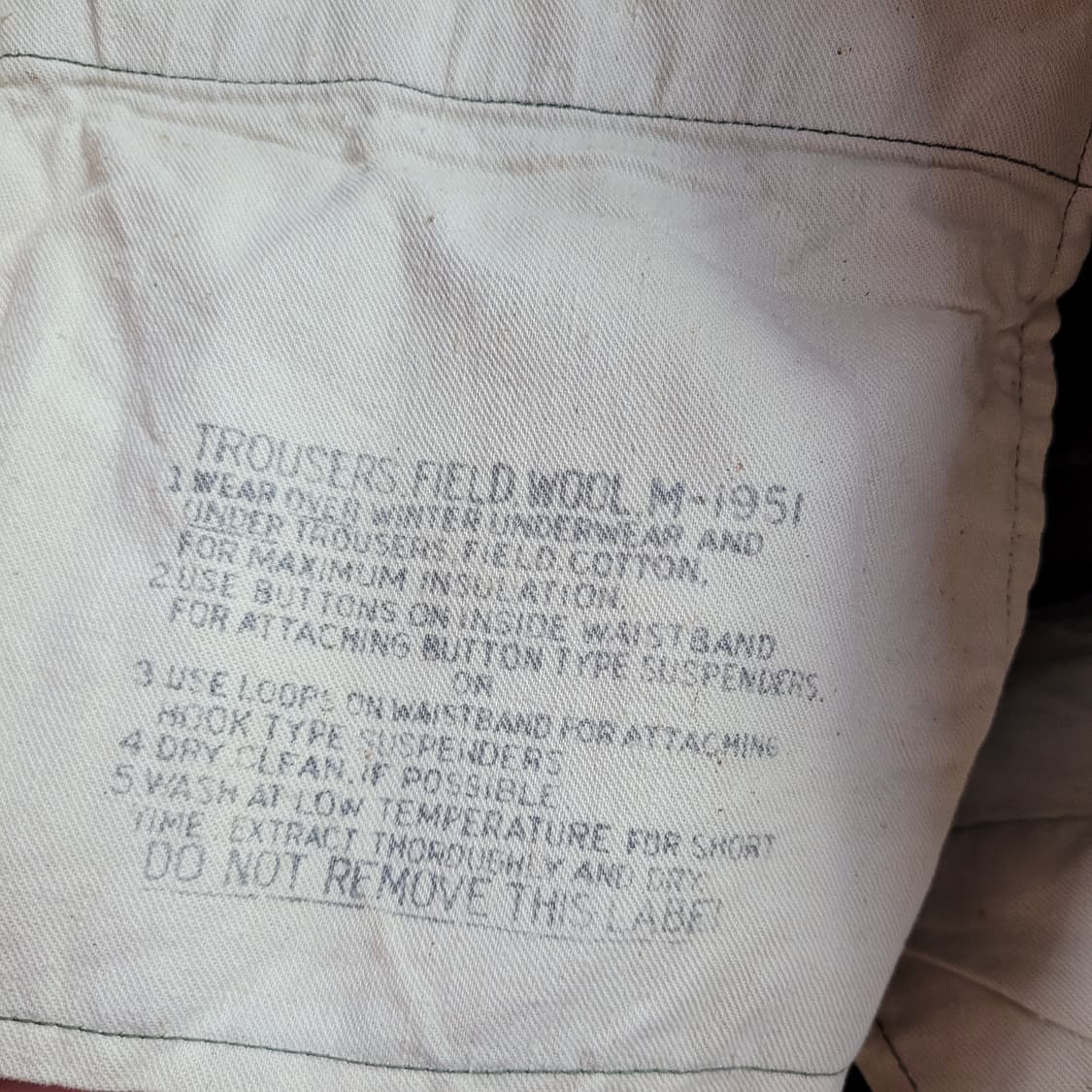 Trousers Filed Wool M-1951 바지 상품이미지4