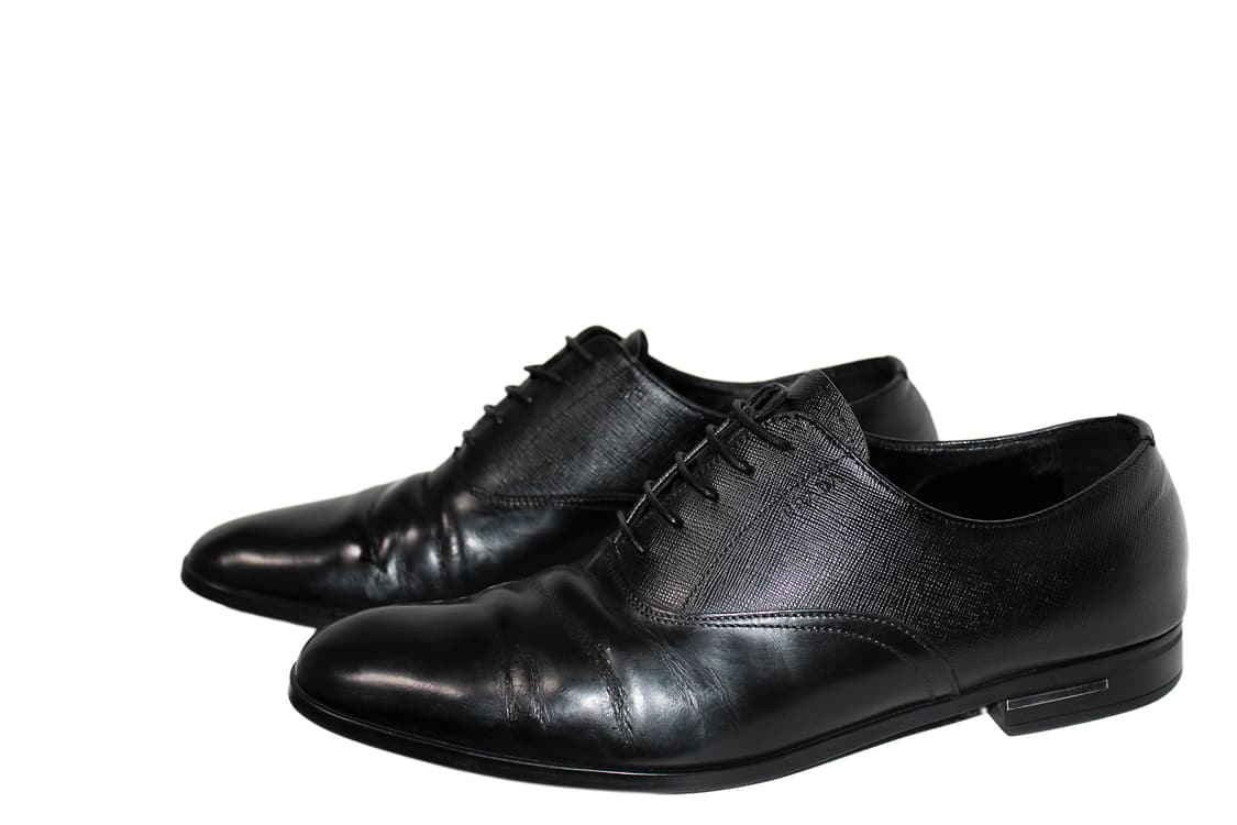 PRADA Saffiano Leather Oxford Shoes 상품이미지1