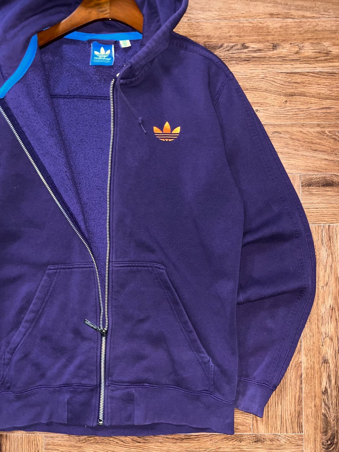 아디다스 퍼플 후드집업 상품이미지6