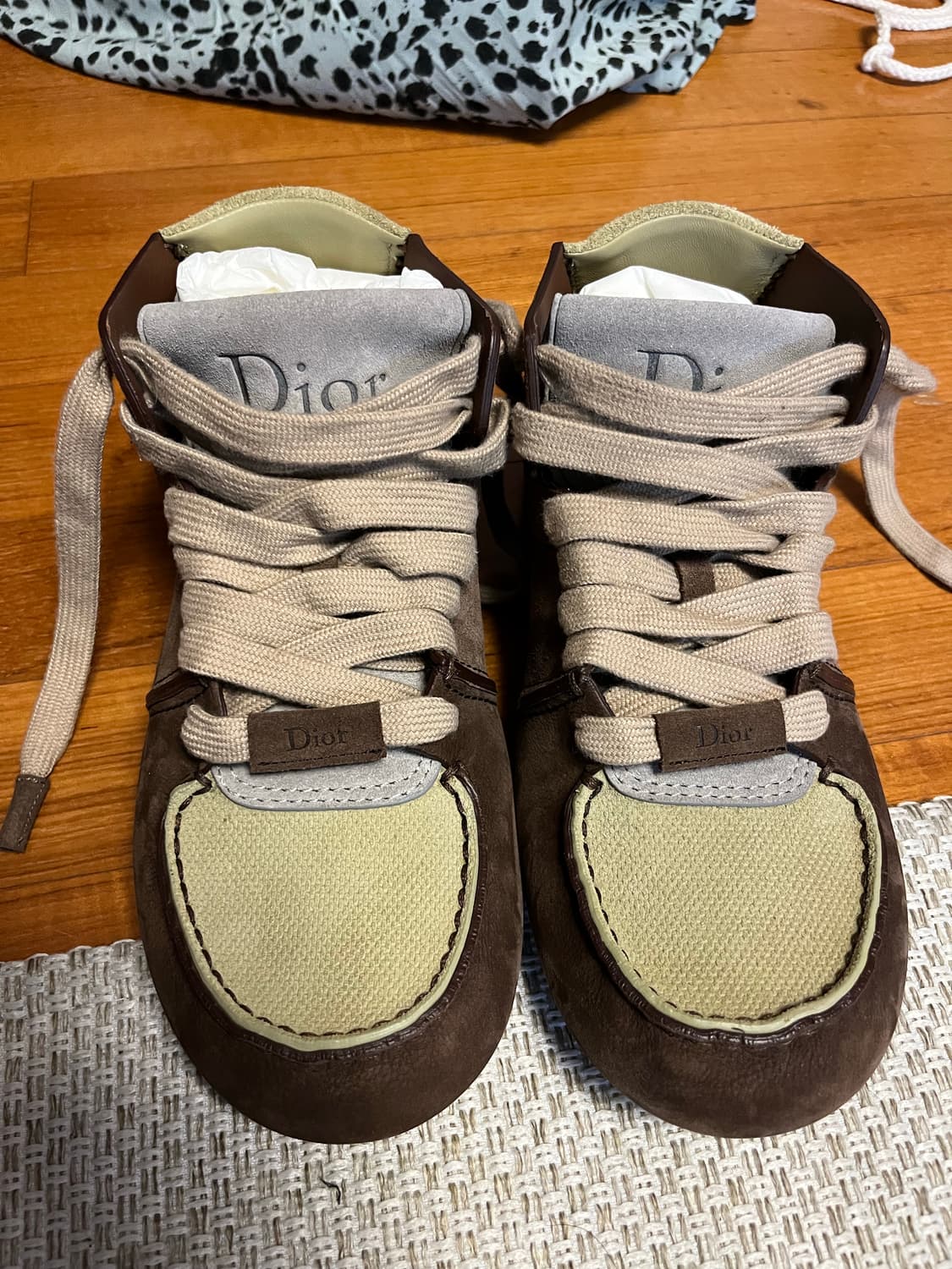 디올 로디  roadie 레이스업 부츠 43 브라운 상품이미지4